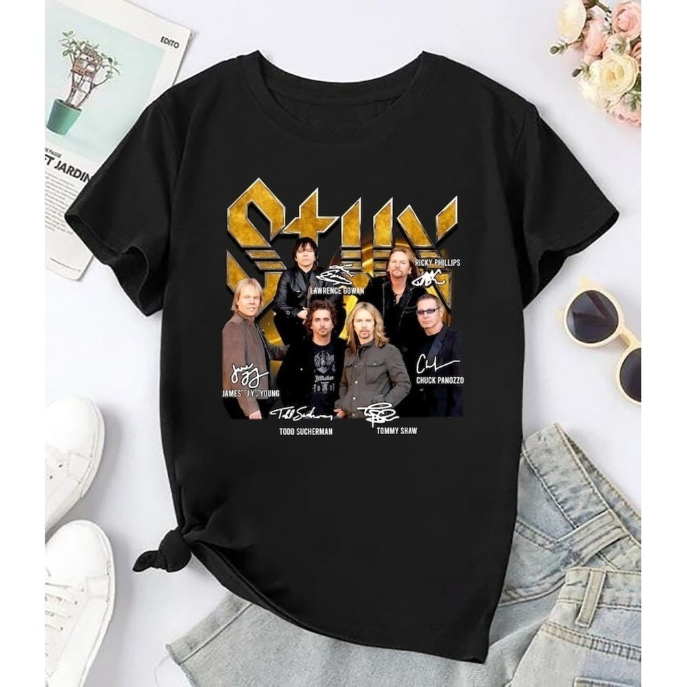 Styx Band Bootleg 2024 Tour Retro Concert Unisex T-Shirt